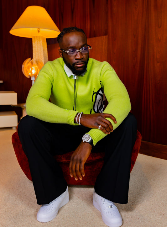 "JUST HAVE FAITH" KNIT GREEN